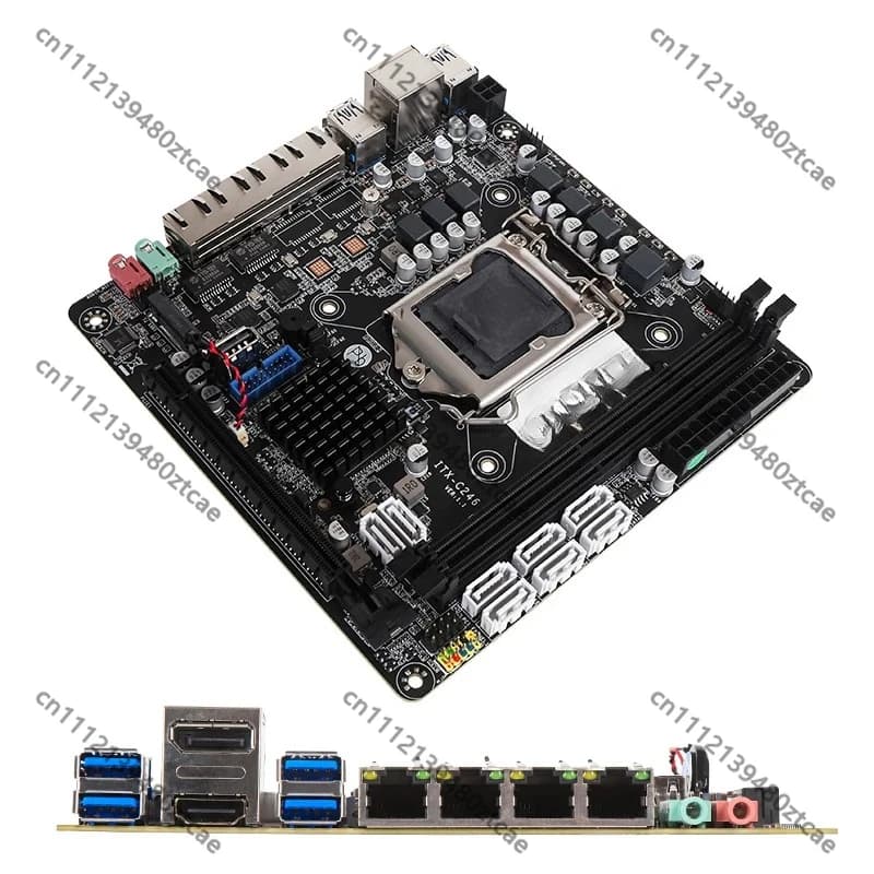 New C246 ITX Motherboard Low Power B250/C236 for Soft Router NAS Storage Server