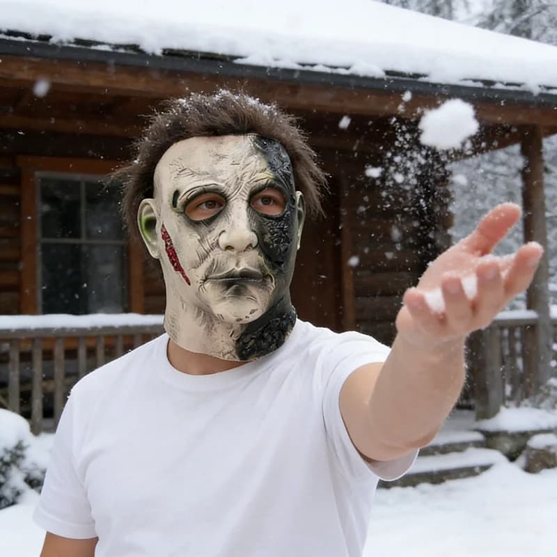 Maschera di Michael Myers, Maschera per Feste in Maschera di Halloween, Costume Spaventoso di Michael Myers per Cosplay