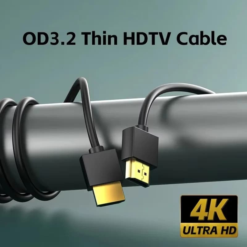 Gold Plated Cable 1.4 4K 1080P 3D Video Cables for HDTV Splitter Switcher Compatible with DVI Vga Cable