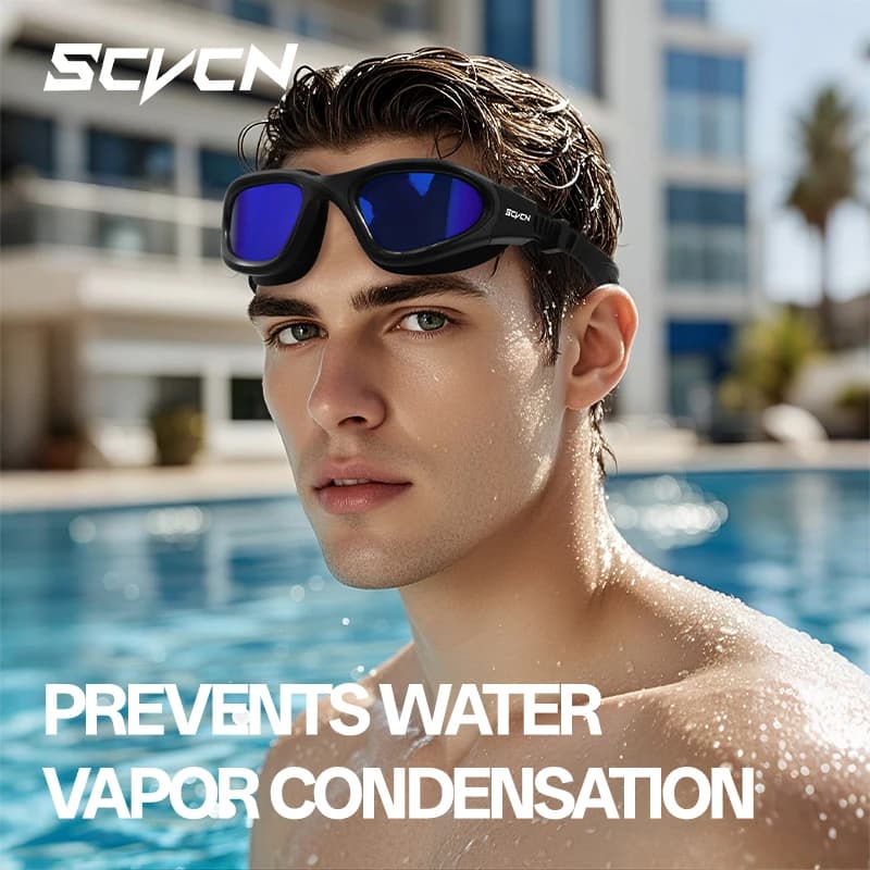 SCVCN Polarized anti-fog glasses Swimwear Watersports Sealing Man Woman UV400 Protection Silicone swim glasses for diving