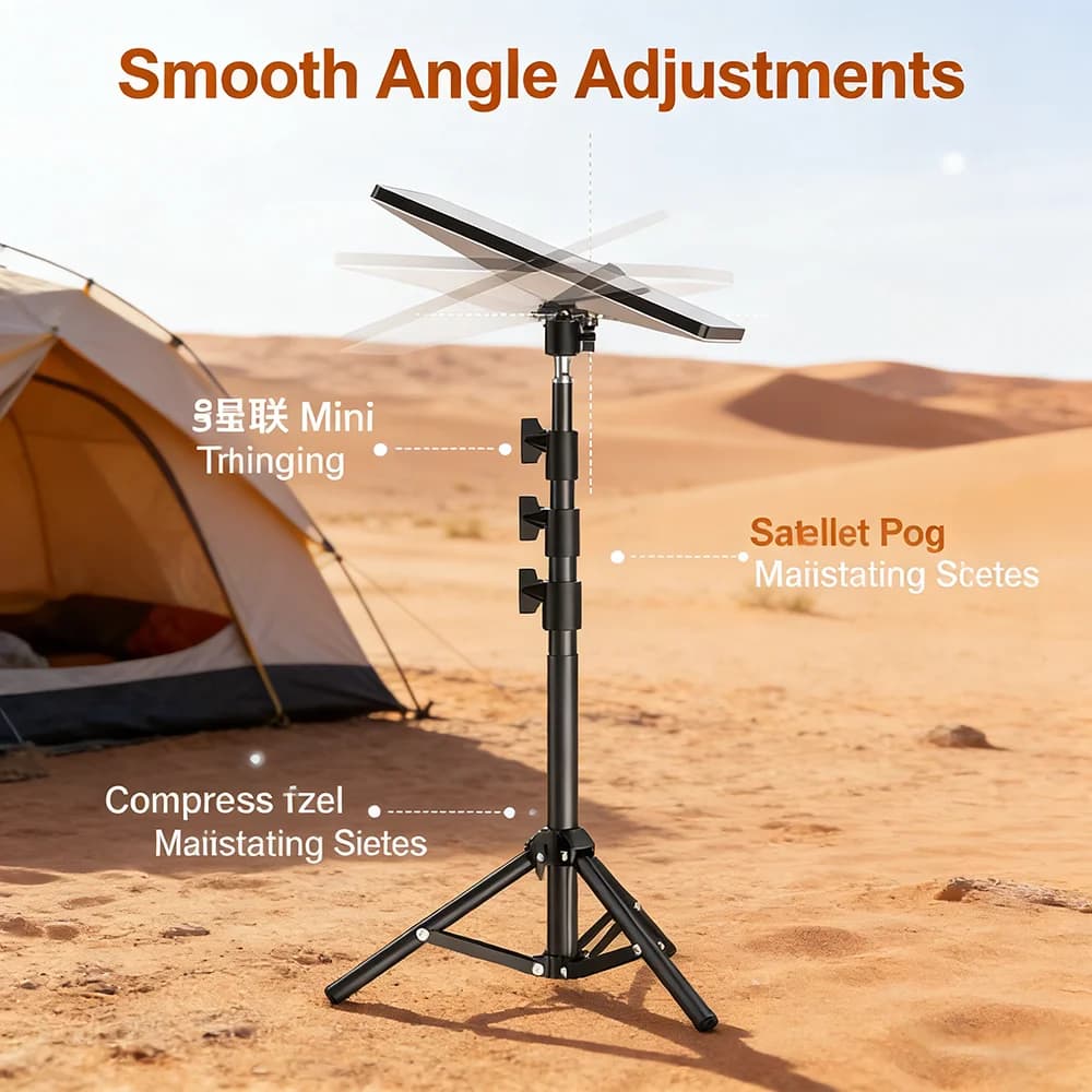 Supporto Treppiede Portatile Starlink Mini per Esterni, Adattatore per Palo Satellitare, Treppiede Compatto Ideale per Campeggio e Viaggi in Camper