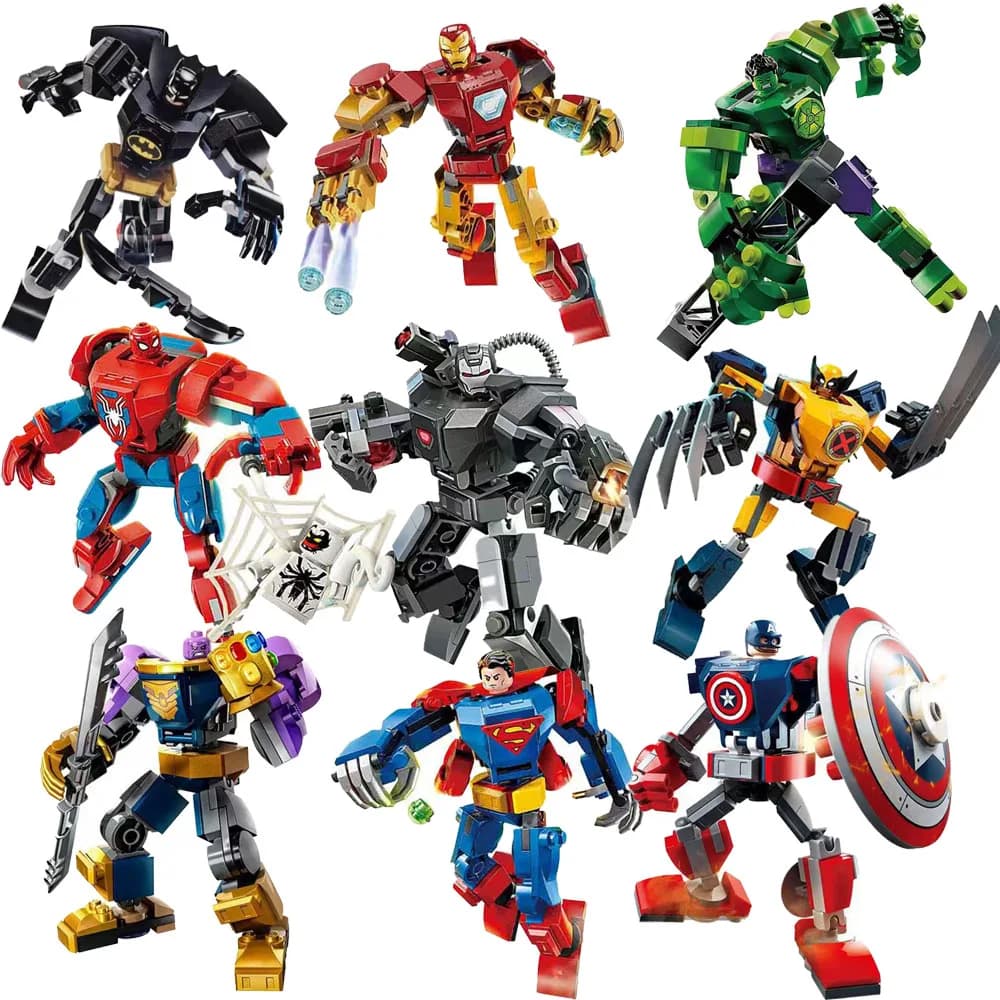 76270 76302 Supereroe Mattoni Avengers Thor Iron Man Thanos Assemblare Compatibile Action Figure Giocattolo Building Blocks Modello Ornamento