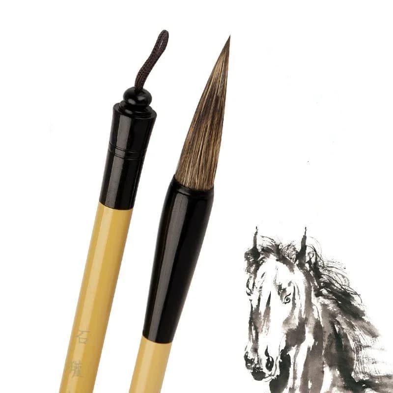 Stone Badge Calligraphy Brush Set Professional Watercolor Painting Brush Zeng Gang Color Ink Landscape Painting Brush Art Supply