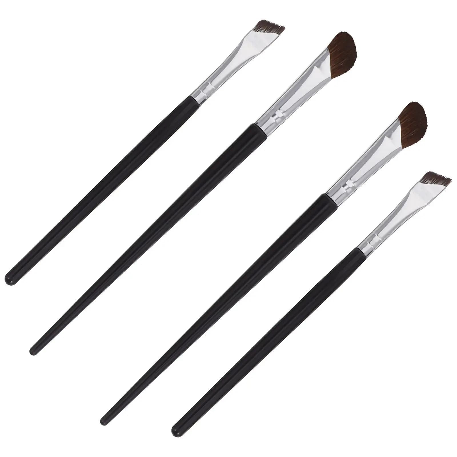Set of 4 Eyeliner Brushes, Eyeliner Brush, Eyeliner Brush, Eyebrow, Umbrella and Precision Corrector
