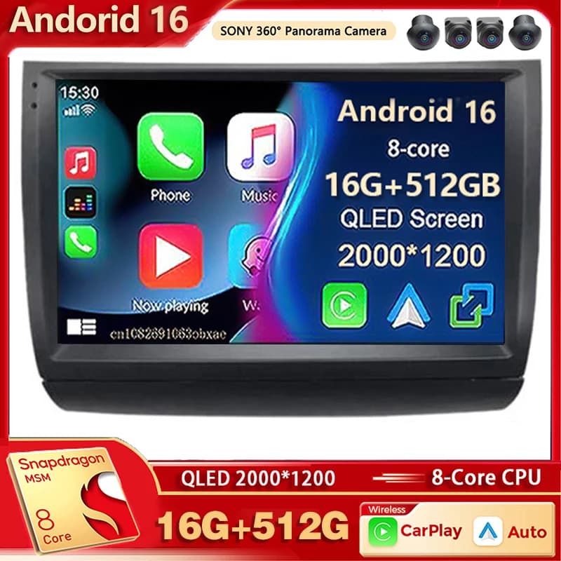 Android 15 Autoradio Lettore Multimediale Per Toyota Prius 20 2002 - 2009 Auto Carplay Car Stereo DSP wifi + 4G Ai voce 2 Din BT Gps