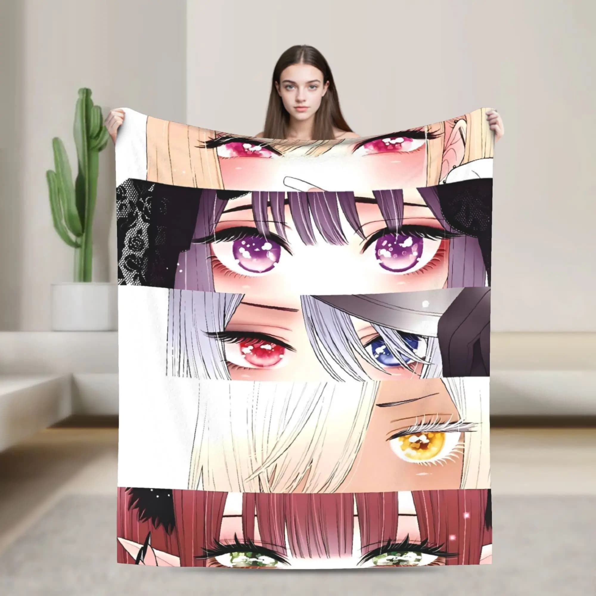 Il mio vestito Darling Marine Kitagawa Coperta calda e morbida Coperta in peluche Soffice divano Sedia Copriletto in flanella Copridivano