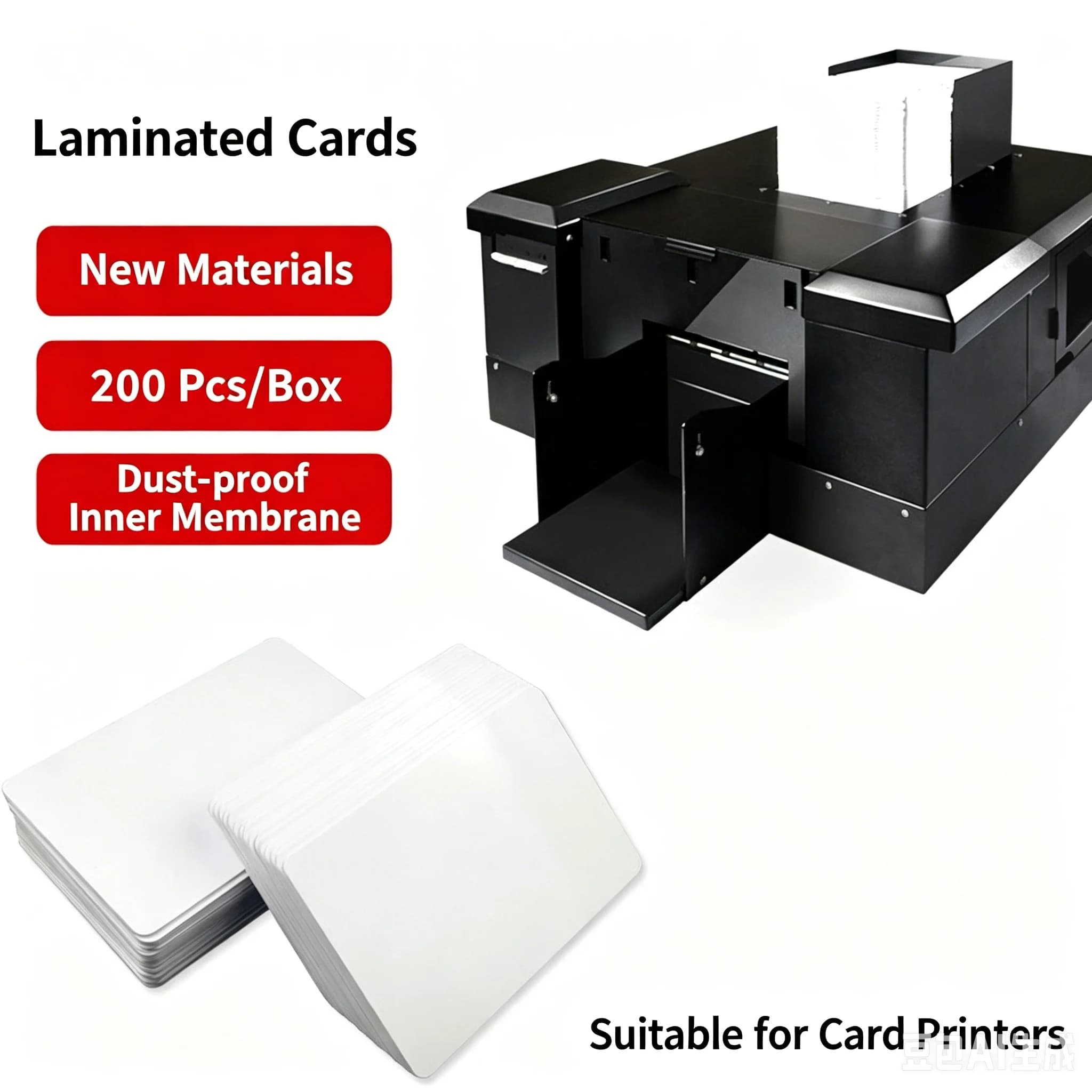 100pcs Inkjet-Printed NFC IC PVC White Card for Contactless Applications Customizable Data Storage Solution