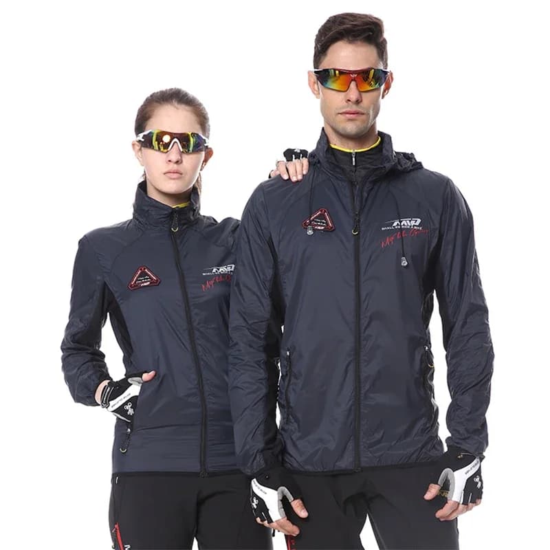 Reflective Waterproof Cycling Jacket Men Women Windproof MTB Bicycle Rain Jacket Breathable Outdoor Sport Nylon Running Raincoat