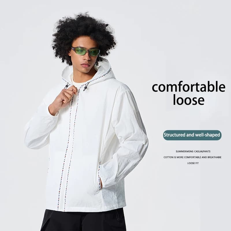 Unisex Summer New UPF 50+ UV Sun Protection Hoodie Jacket Men Women Lightweight Hiking Outdoor Long Sleeve Sun Shirt Coat