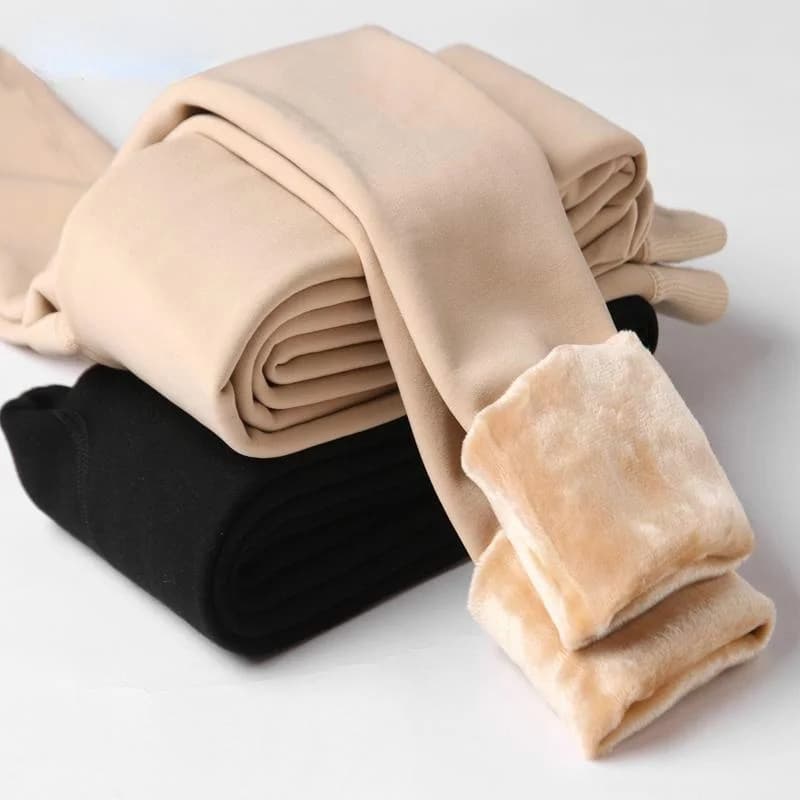 Women's Winter Leggings Warm Leggins Solid Color Velvet Leggings High Waist Leggings Stretched dropshipping