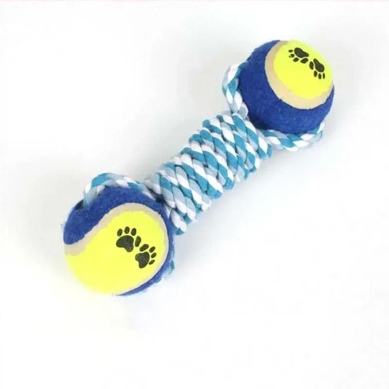 20 centimetri Corda Per Cani Giocattolo Doppio Tennis Molare Denti Puliti Giocattoli Cani Tug Toy Cane Pet Palla Morso-Resistenza Giocattoli Forniture Per Animali Domestici