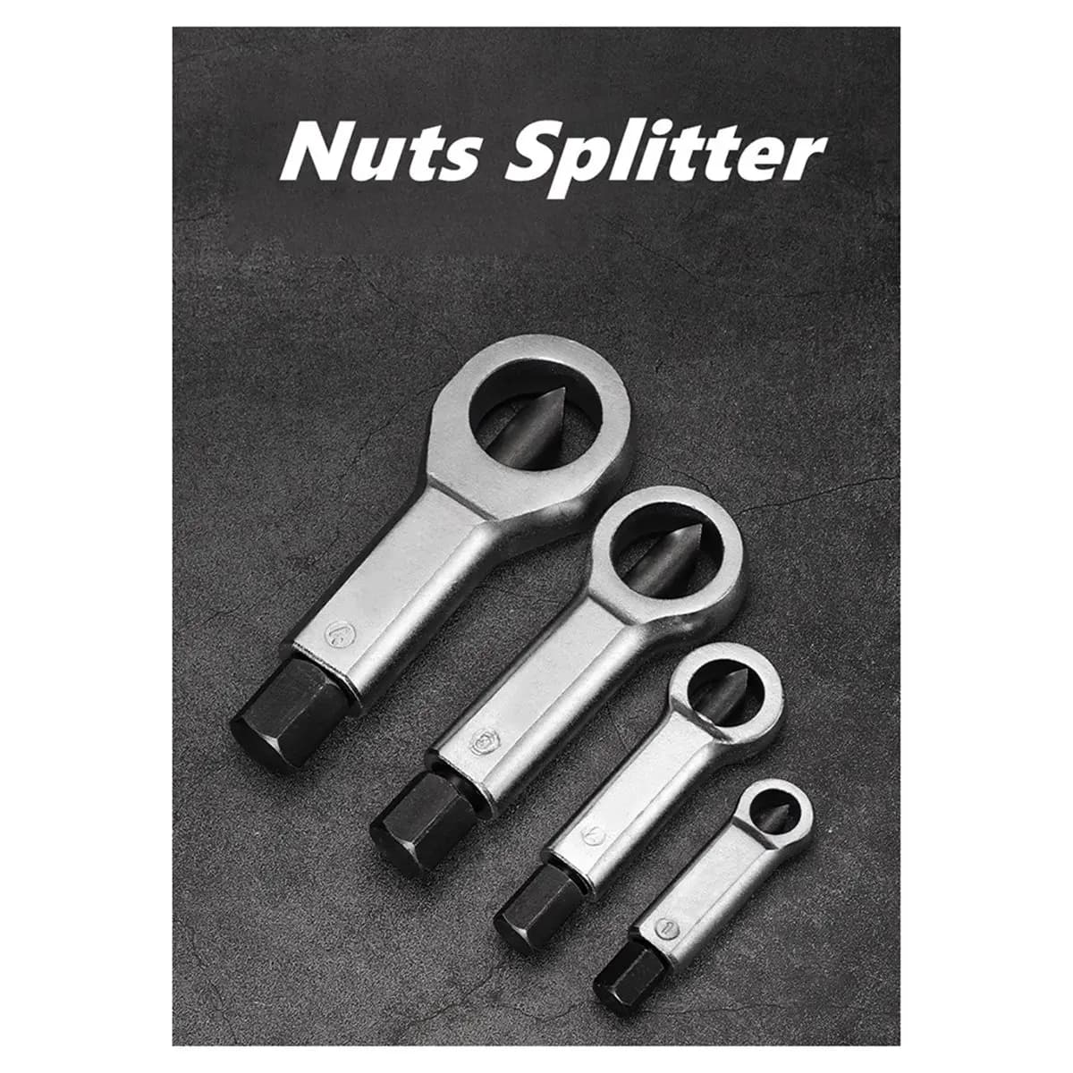 A50U Nut Screw Splitter Set Remover Tools,Rusted Nut Breaker,Nut Remover Extractor,Manual Pressure Nut Cracker Metal Splitter
