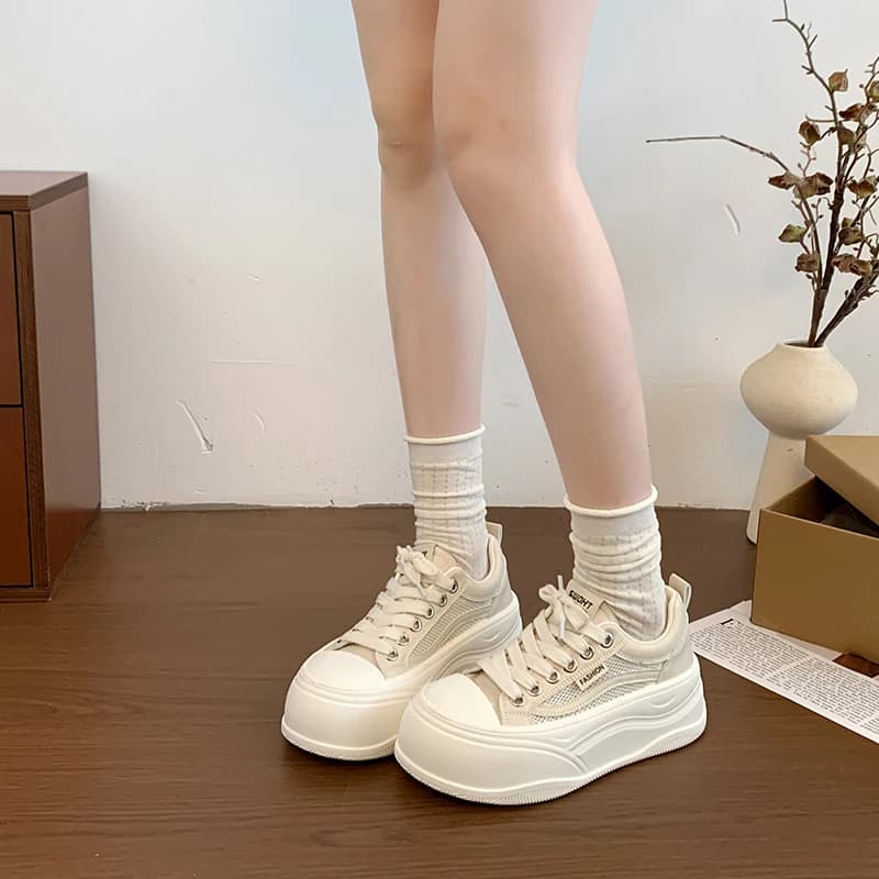 Nuove Sneakers Chunky da Donna 2026 alla Moda, Leggere e Antiscivolo, Scarpe con Rialzo per Uso Quotidiano
