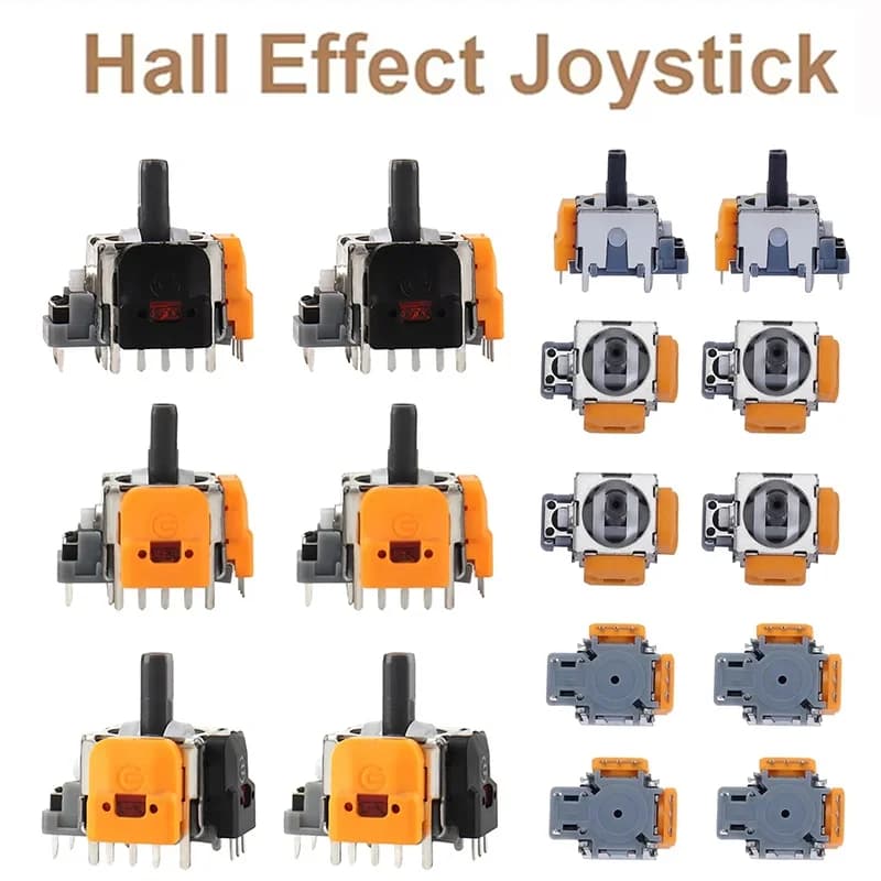Set di 2 Joystick a Effetto Hall, Sensore Analogico 3D, Leve per Pollice per Controller PS5 PS4 Xbox One Serie, Accessori di Ricambio