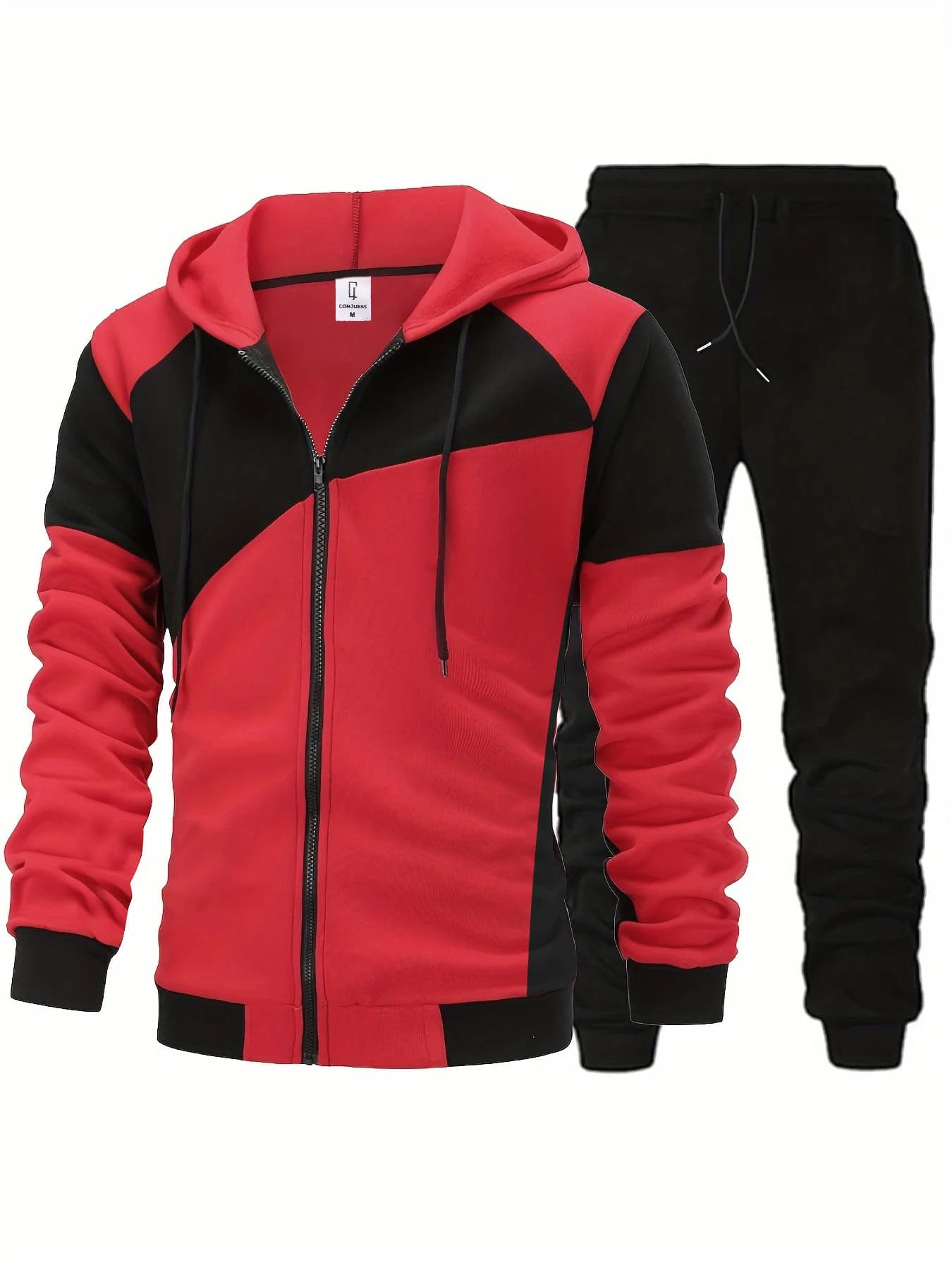 Trendy Sporty Set for Men, Jogger Zip and Pants sweatshirt, Two Pieces Spring and Autumn