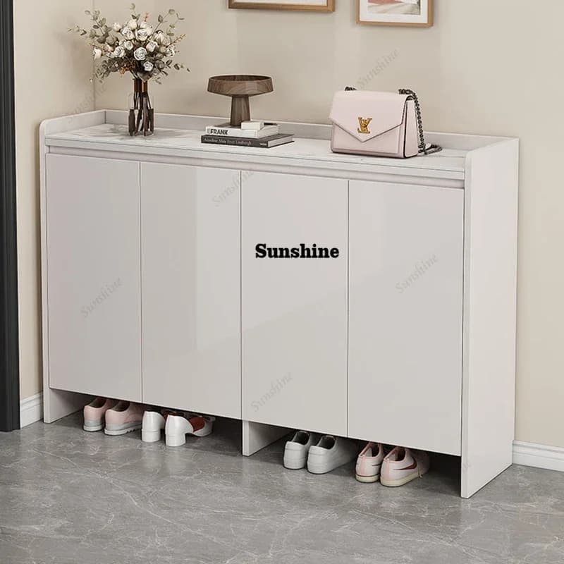 Luxury Shoe Cabinet Organizer Storage Mobile Living Room Wooden Shoe Shelf Modern Archivadores Shoemakers Furniture FT