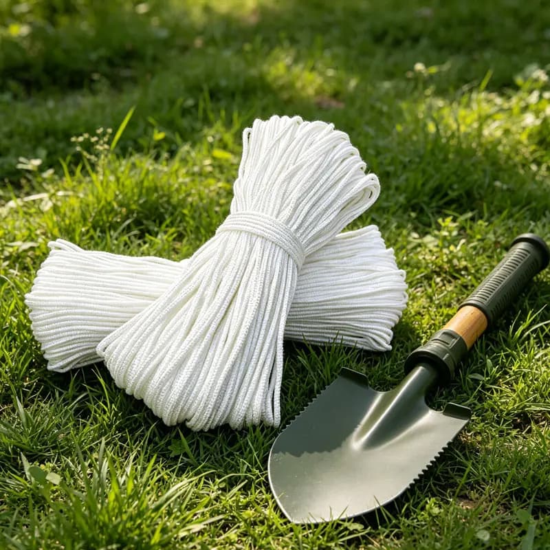 Corda Multiuso Resistente da 100m, Corda in Poliestere per Campeggio, Escursionismo, Stendibiancheria, Ancoraggio Bandiera, Uso Marino e Altalene da Esterno