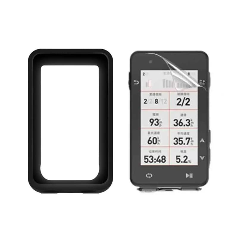 Custodia protettiva in silicone con bordo morbido Custodia protettiva per pellicola protettiva per iGPSPORT iGS630S iGS630 Accessori per pelle per computer da bici