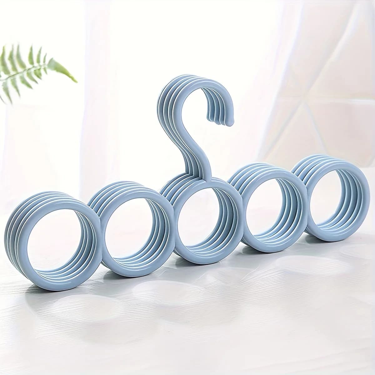 1pc/3pcs/5pcs Appendiabiti a cinque anelli, sciarpe multifunzionali per vestiti, organizer per armadio salvaspazio per la casa e il dormitorio