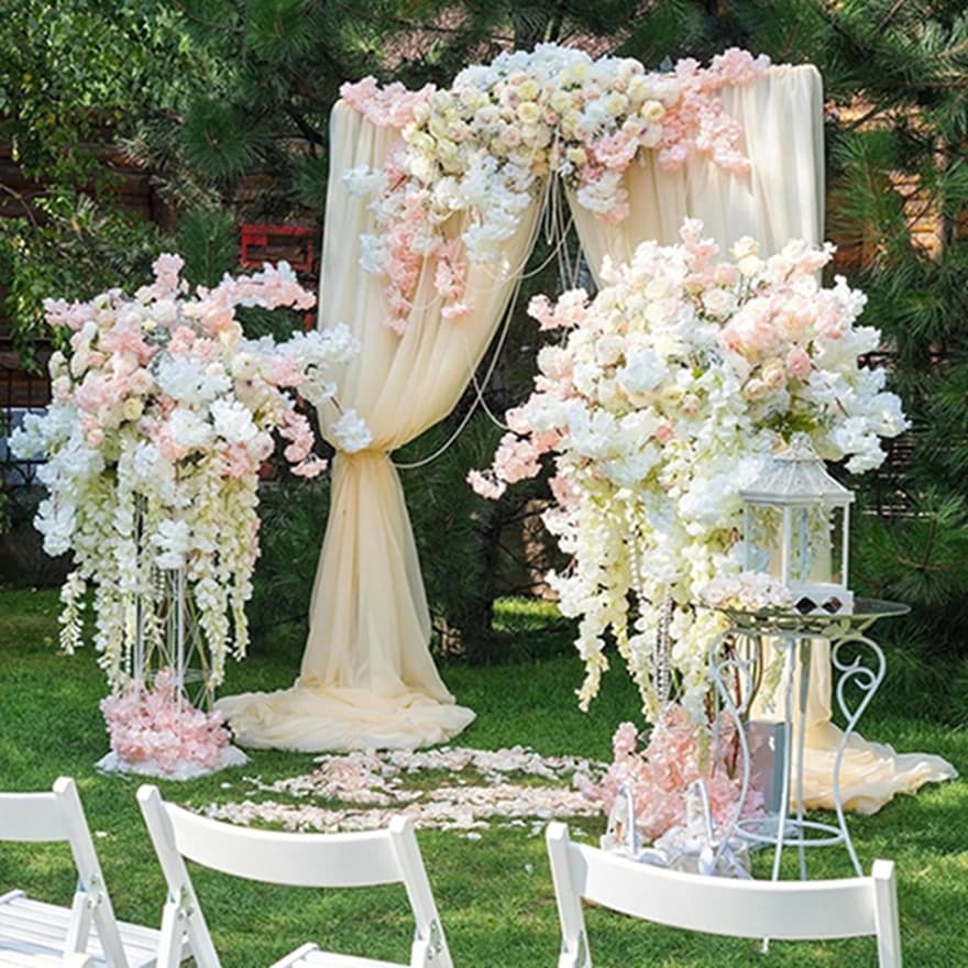 10 pz 180 cm fiori artificiali Sakura vite matrimonio giardino rose festival arco case soggiorni decorazioni per feste piante di seta da sposa