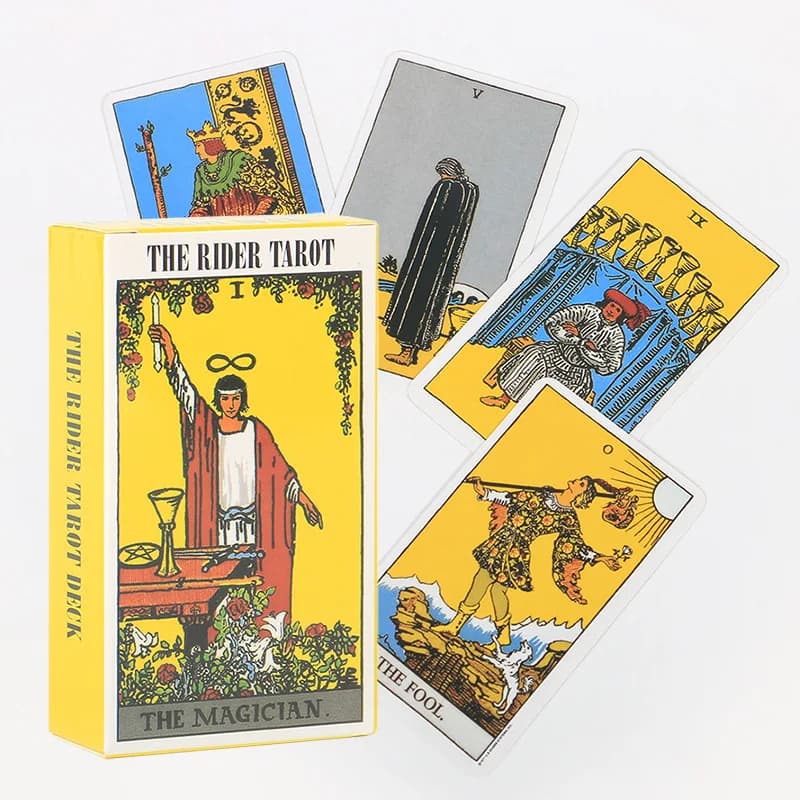 78 Carte dei Tarocchi Rider Waite, Mazzo per Divinazione e Uso Personale, Versione Inglese, Set di Oracoli per Ragazze, Gioco da Tavolo