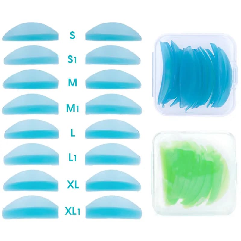 8 pairs of bearings for permanent silicone eyelashes lifting rod 3D fold spacer accessories applicator makeup tool