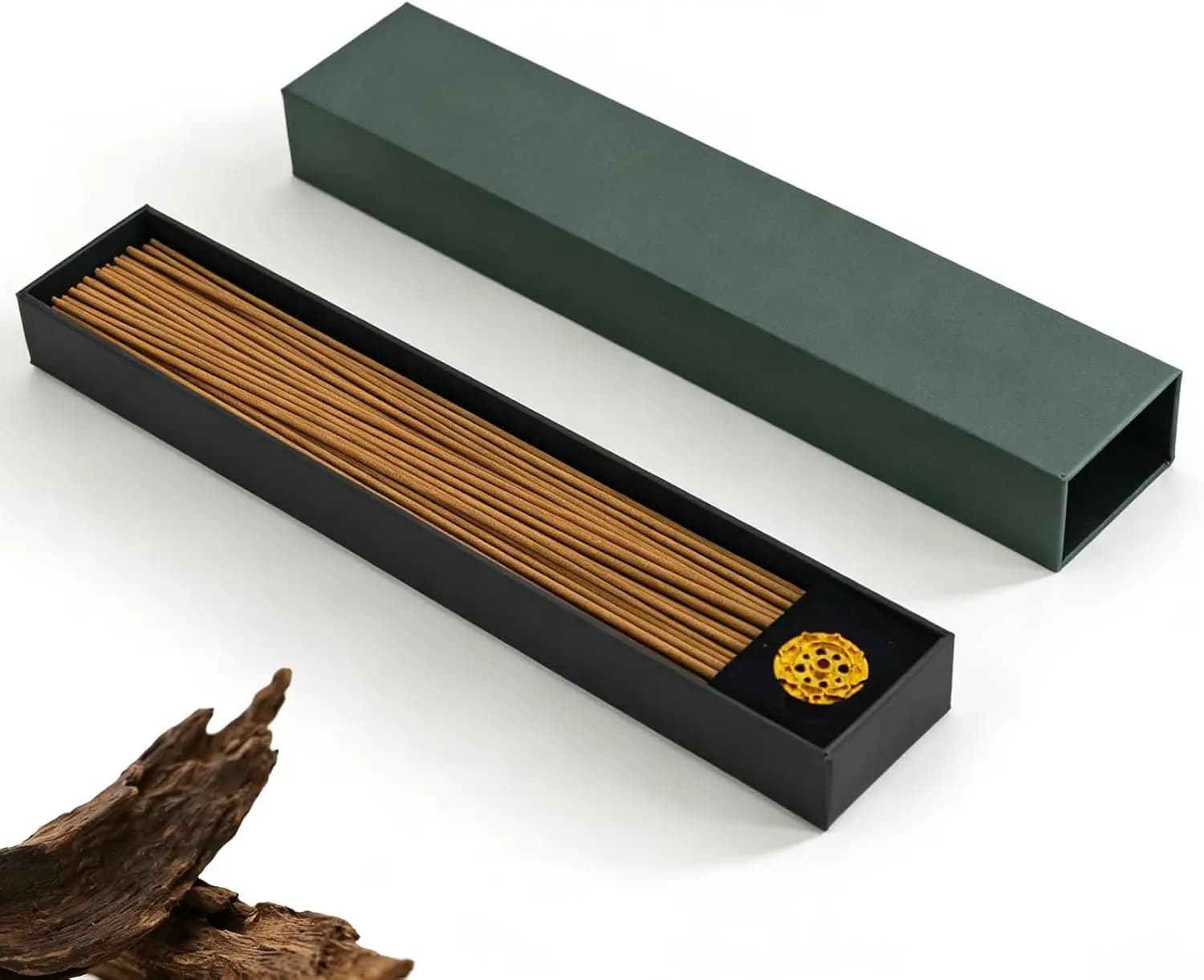 8 Inch 40g Natural Kynam Agarwood Sticks, Premium Traditional Incense for Meditation Home Use