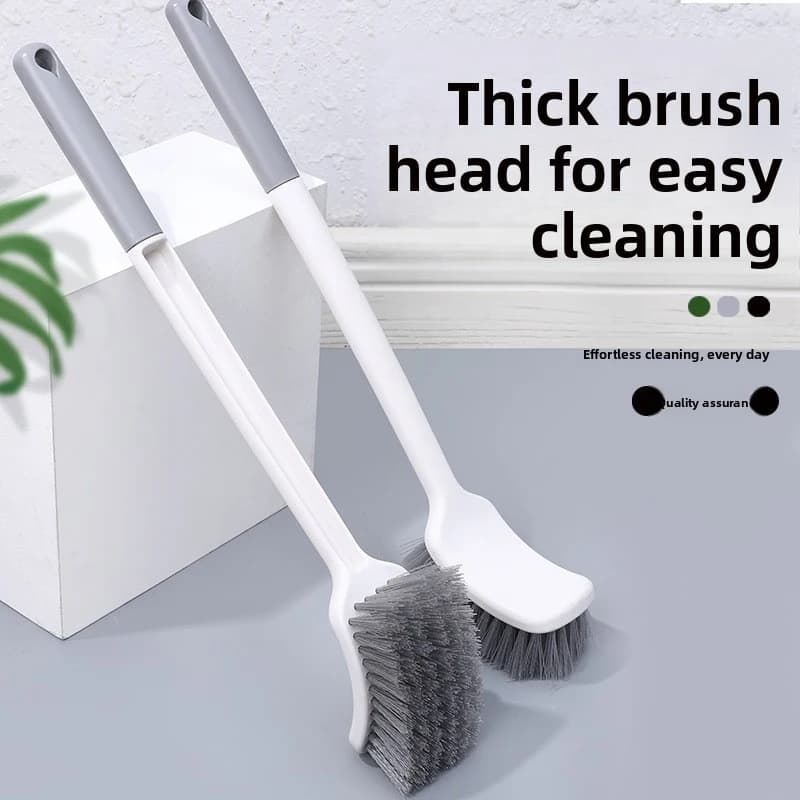 Spazzola per WC con Setole Morbide - Spazzola per Pulizia Bagno con Manico Lungo e Supporto a Parete per una Pulizia Efficace