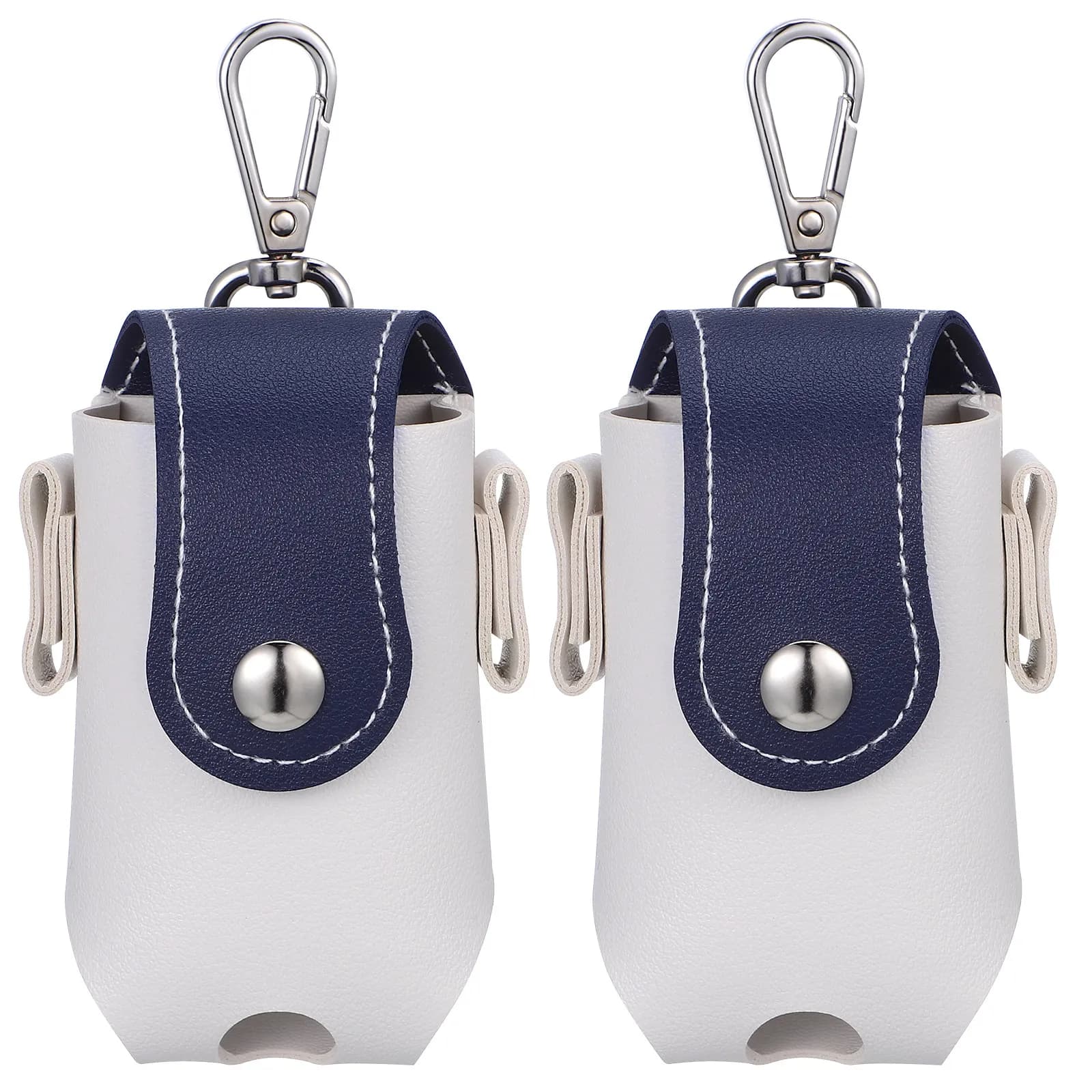 2 Pcs Golf Balls Storage Bag Container Carry Pouch Waist Holder Utility Carrying Portable