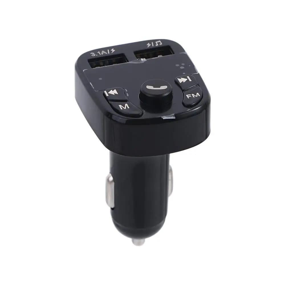 Accessori per auto Adattatore per caricabatterie rapido Caricatore rapido Lettore per auto Lettore modulatore MP3 Caricatore per auto USB Trasmettitore FM Bluetooth 5.0