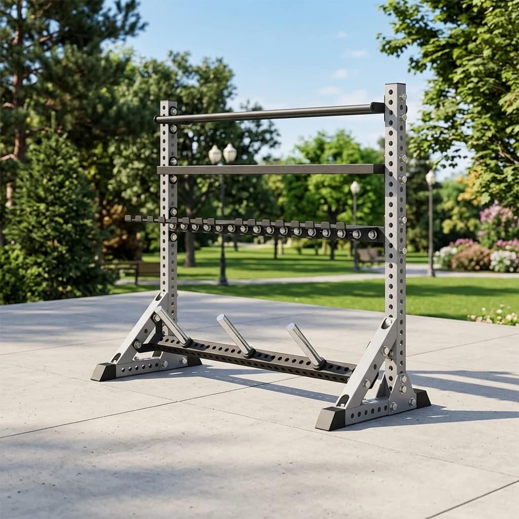 Scaffale Commerciale Monofacciale per Palestra e Garage 2026, Scaffalatura Robusta per Attrezzature Sportive, per Manubri e Kettlebell