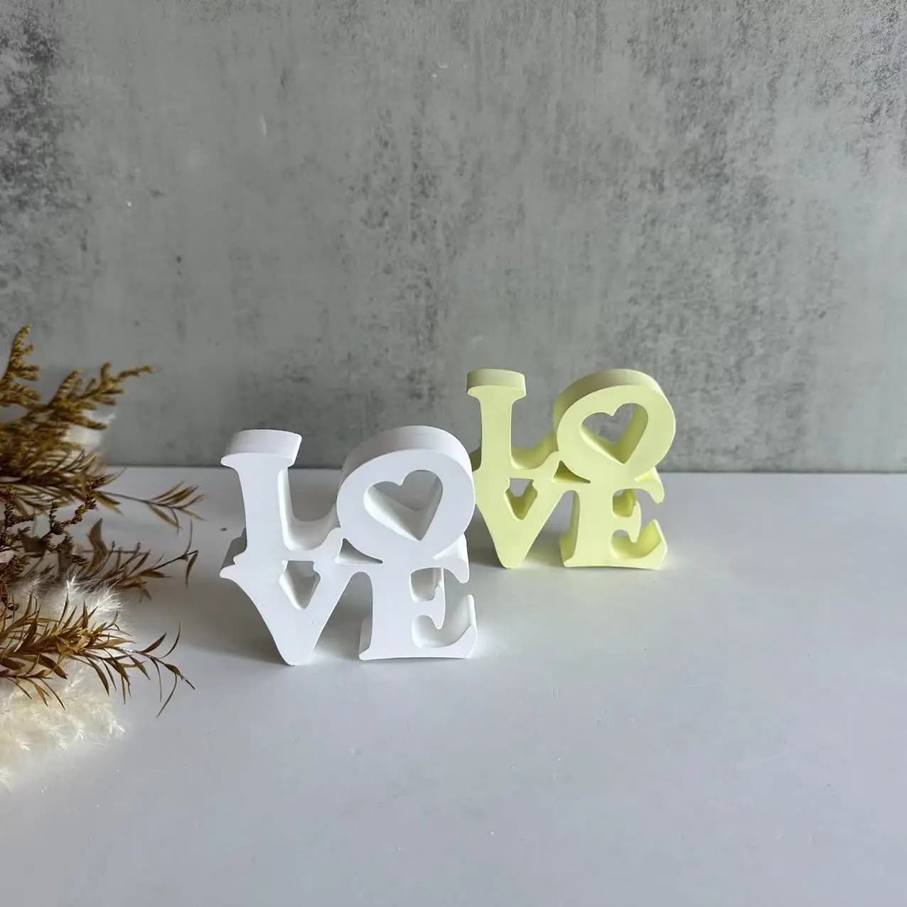 Stampo in Silicone a Forma di Lettera d'Amore per San Valentino, Strumento per Creazione di Ciondoli in Resina Epossidica, per Decorazioni in Gesso e Creazioni Regalo