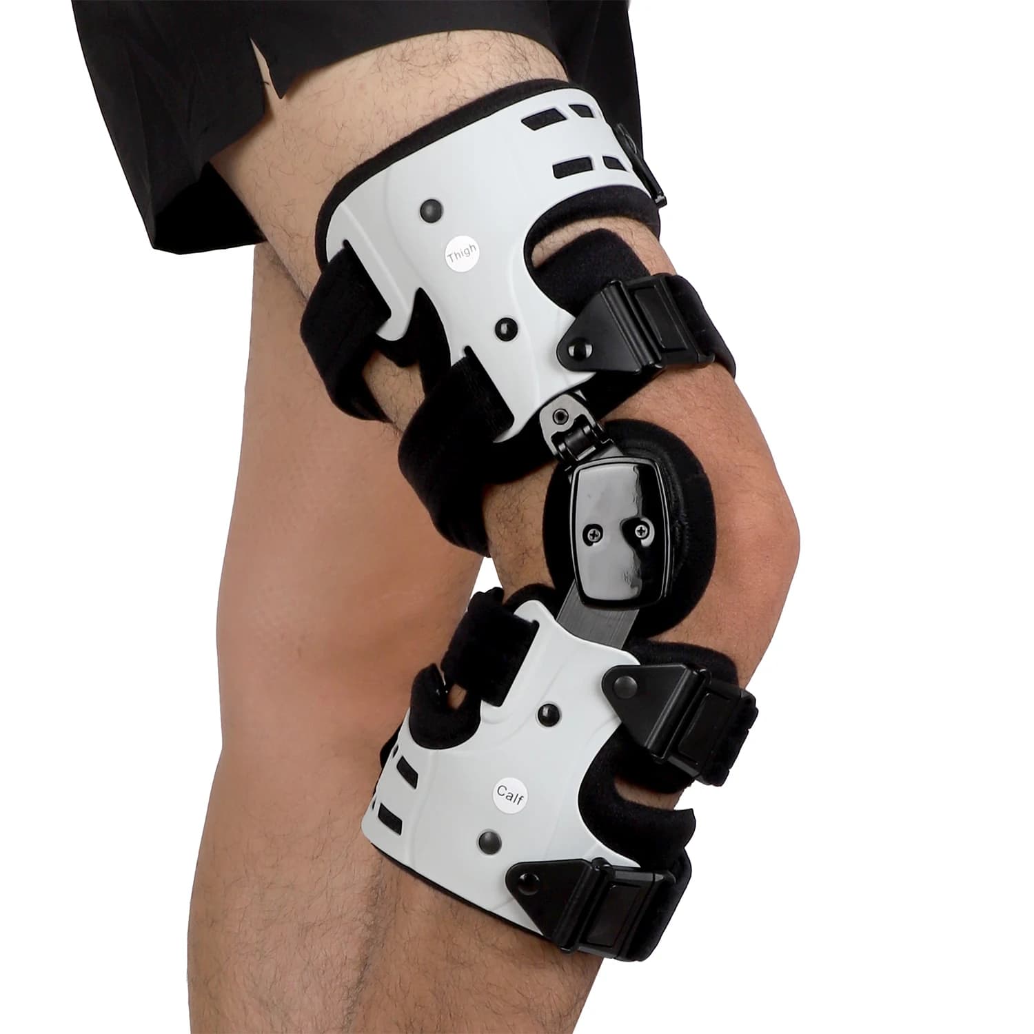 Supporto per ginocchiera regolabile per dolori mediali, osteoartrite, scaricatore per artrite, protezione dai difetti della cartilagine