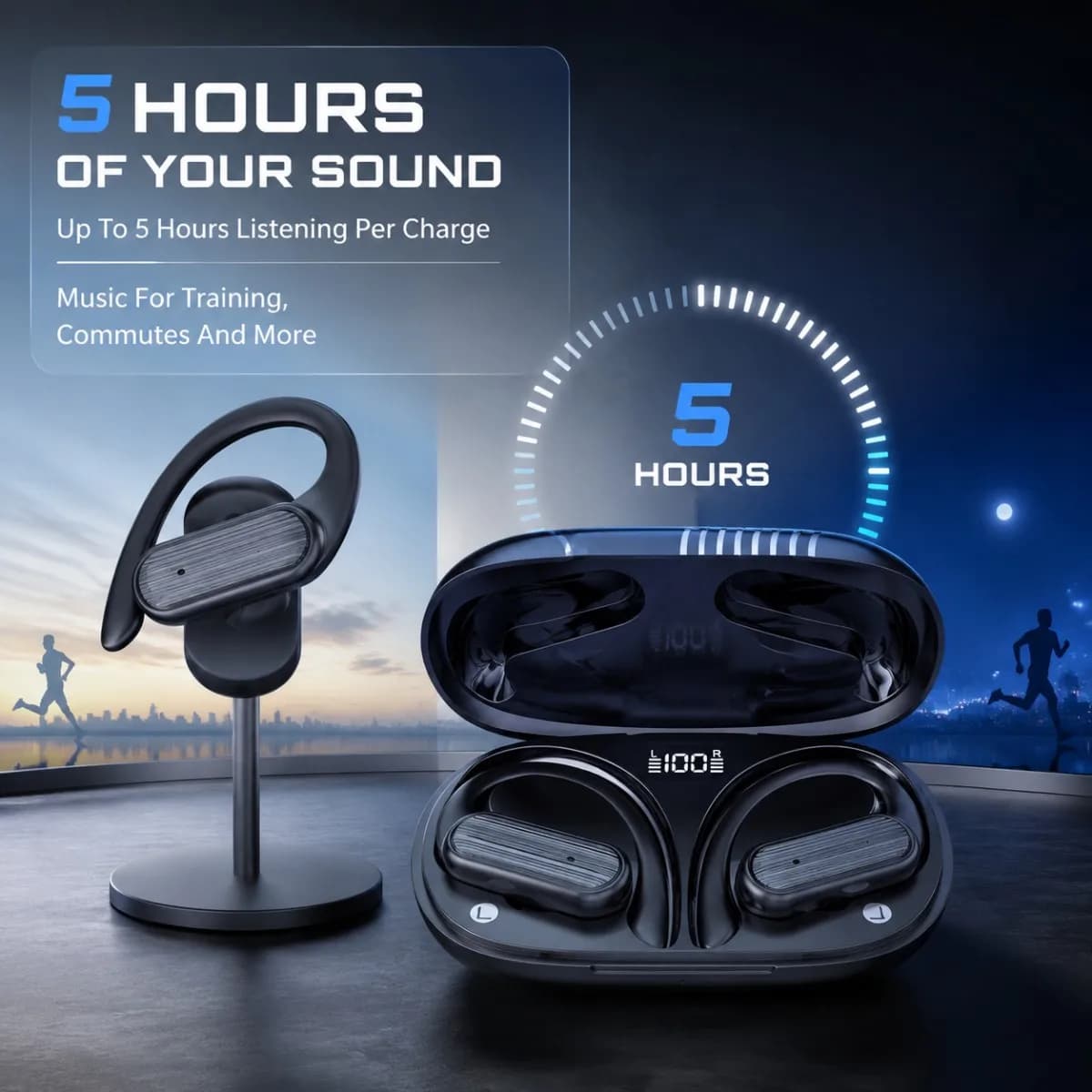 Original A520 Wireless Bluetooth 5.3 Earphones HD Call Touch Built in Microphone Waterproof HiFi Stereo Earphones