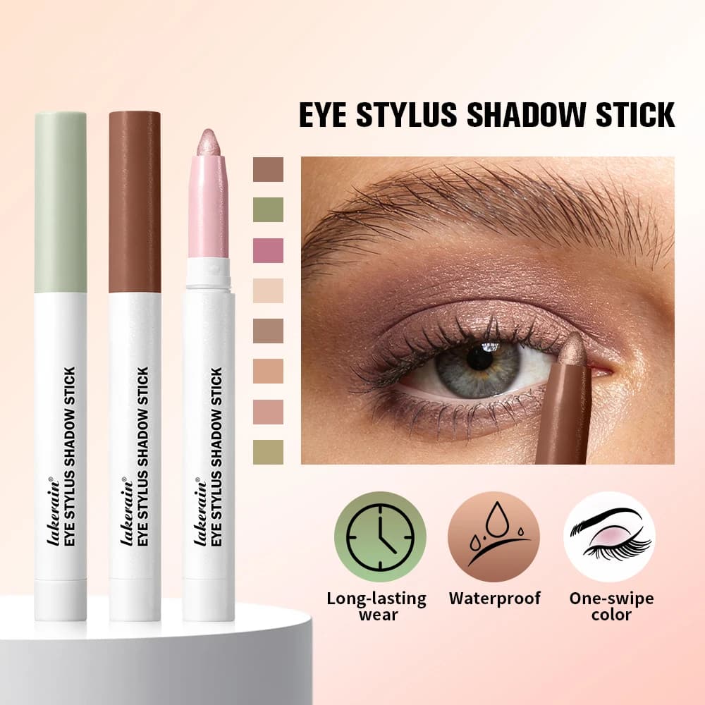 Waterproof Eyes, Highly Pigmented, Long Life, Brilliant, Glittered, Opaca, Neutral Brown, Eye Makeup Stick