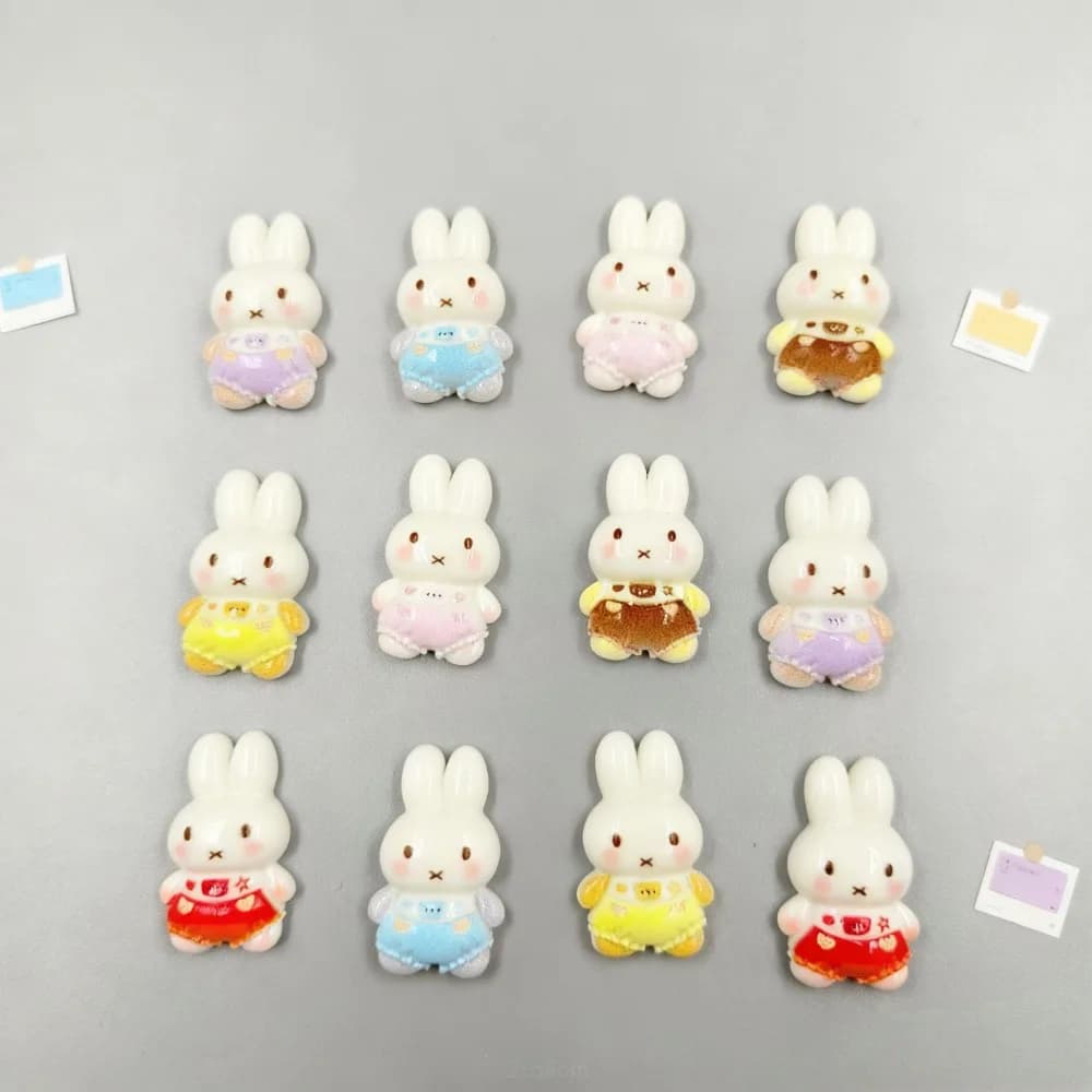 Accessori in Resina Kawaii Miffy per Fai-da-Te, Fermagli per Capelli, Portachiavi, Accessori per il Trucco, Materiali per Decorazioni, Giocattoli Regalo