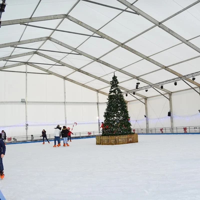 Tenda Mobile in Alluminio per Pista di Pattinaggio su Ghiaccio Indoor