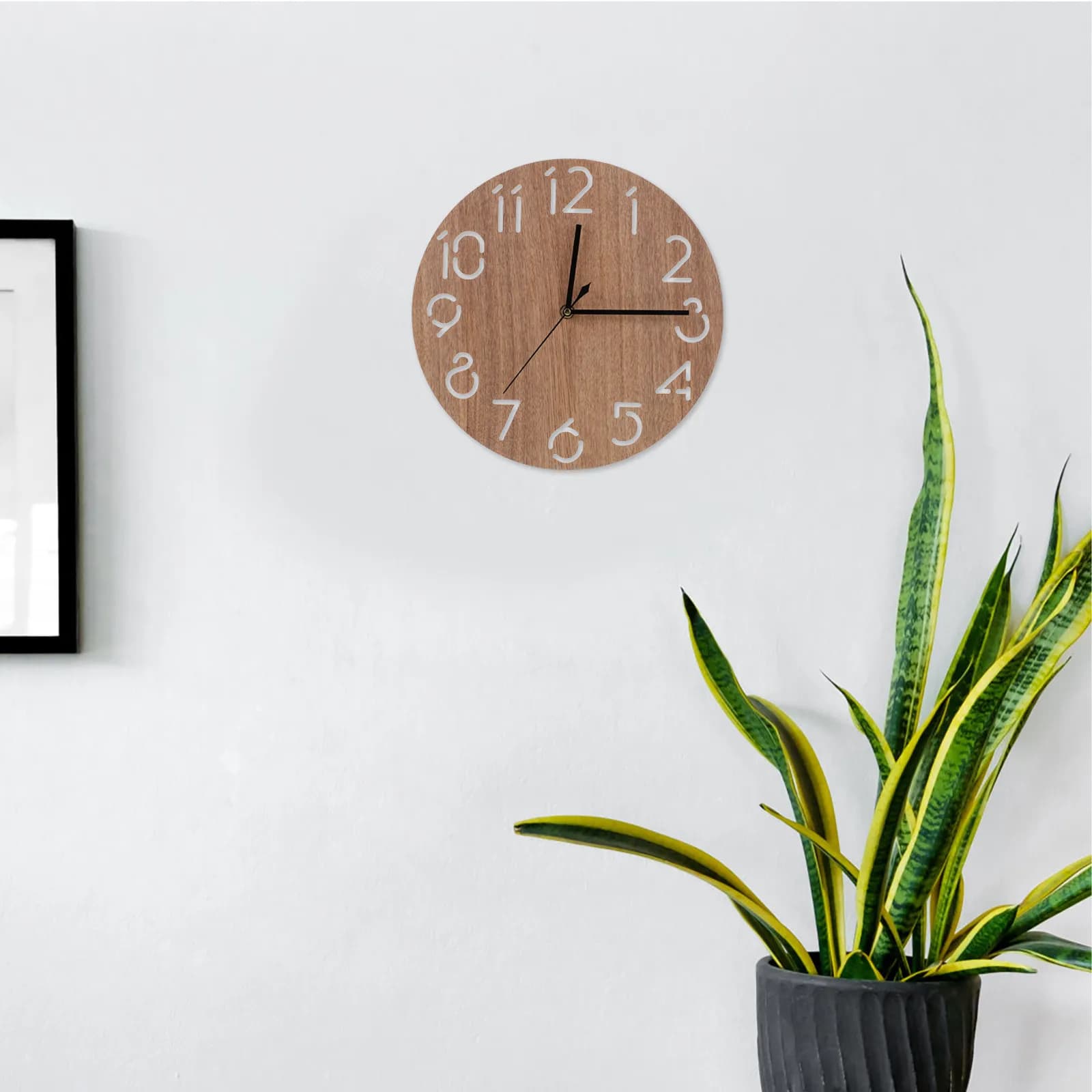 Orologio da Parete Rotondo in Legno Silenzioso per Arredamento Casa, Soggiorno, Camera da Letto, Ufficio, Decorazione Murale