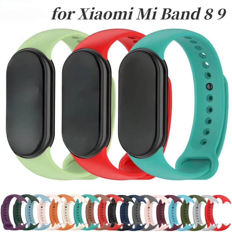 Cinturino in silicone per Xiaomi Mi Band 8 9 Smartwatch Sostituzione cinturino morbido per Mi Band 8 9 Accessori