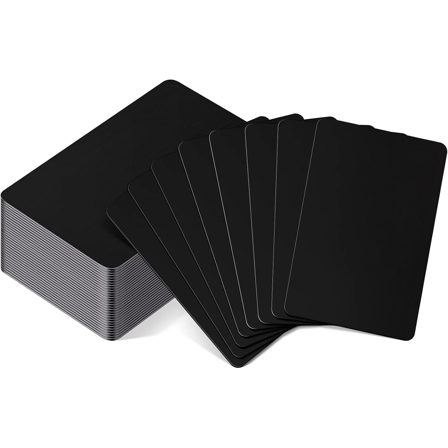 100/White Metal Business Art Thickness 0.21 mm Laser Engraving Card for Home Office Customer Gift Card DIY Ticket