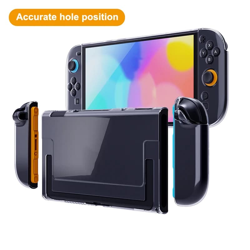 Nuovo design ergonomico Custodia in TPU Custodia protettiva trasparente per console di gioco per Switch 2 2025 Comfort Grip Custodia antiurto
