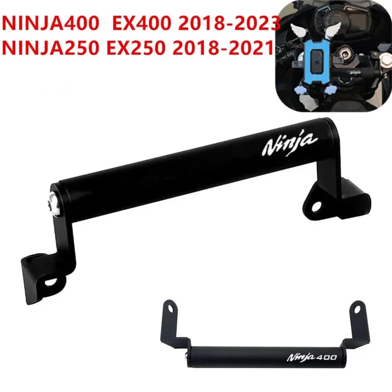 Moto Supporto Del Telefono Mobile Del Basamento Piastra di Navigazione GPS Staffa Per KAWASAKI Per NINJA400 Ninja250 Per NINJA 400/250 2018-2021
