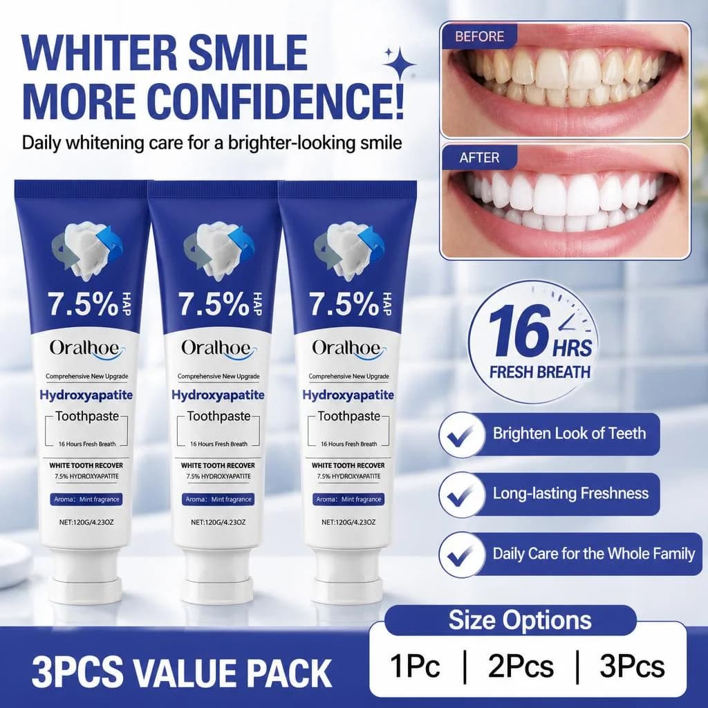 Teeth whitening toothpaste 120g - gum care, deep cleaning, clean teeth, fresh breath, anti-plaque