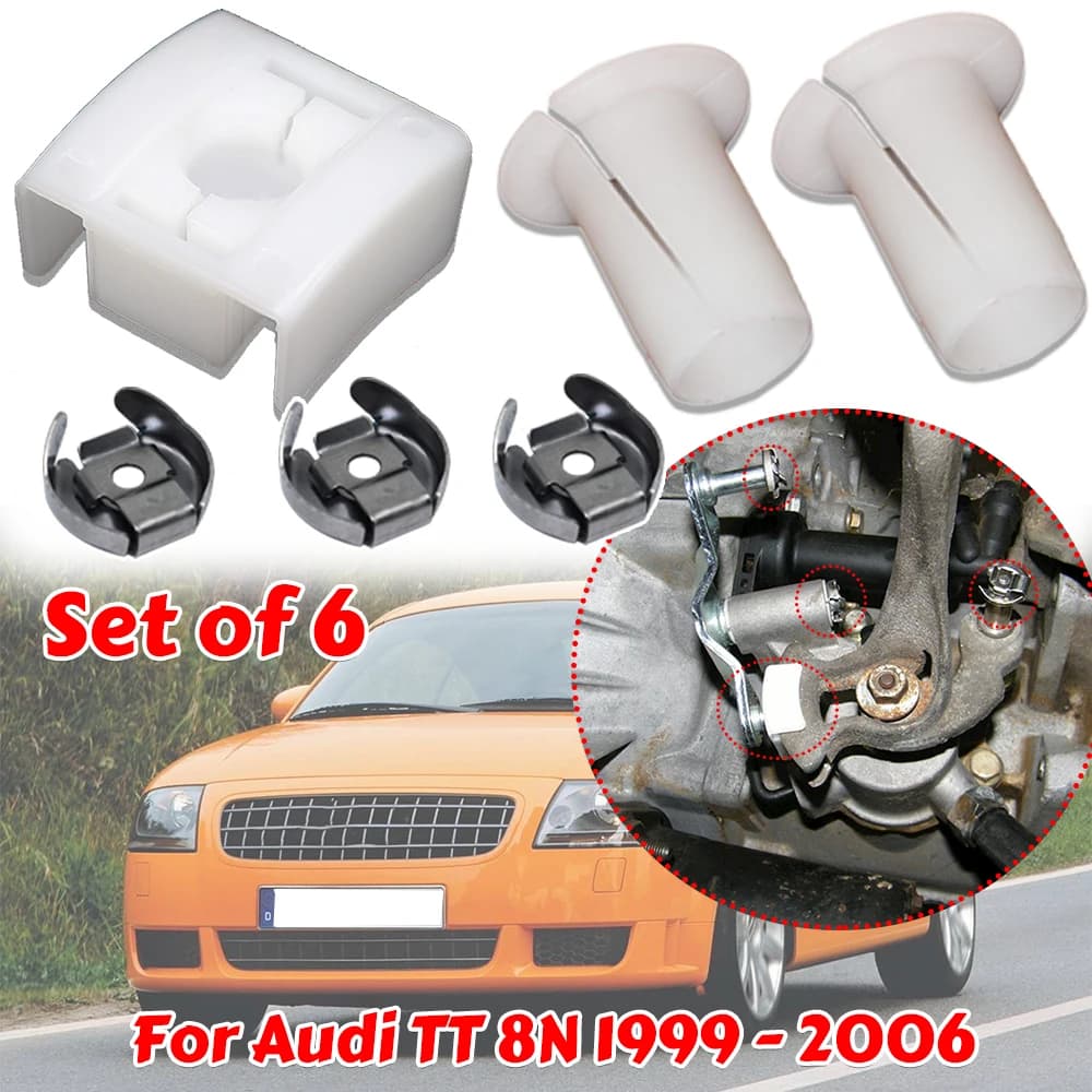 Per Audi TT 8N Selettore di Marcia Cablaggio Blocco Rondella Relè Del Cambio Leva Scivolo Scarpa Boccola Cuscinetto Boccola Kit 1999 2000 2001 2002-2006