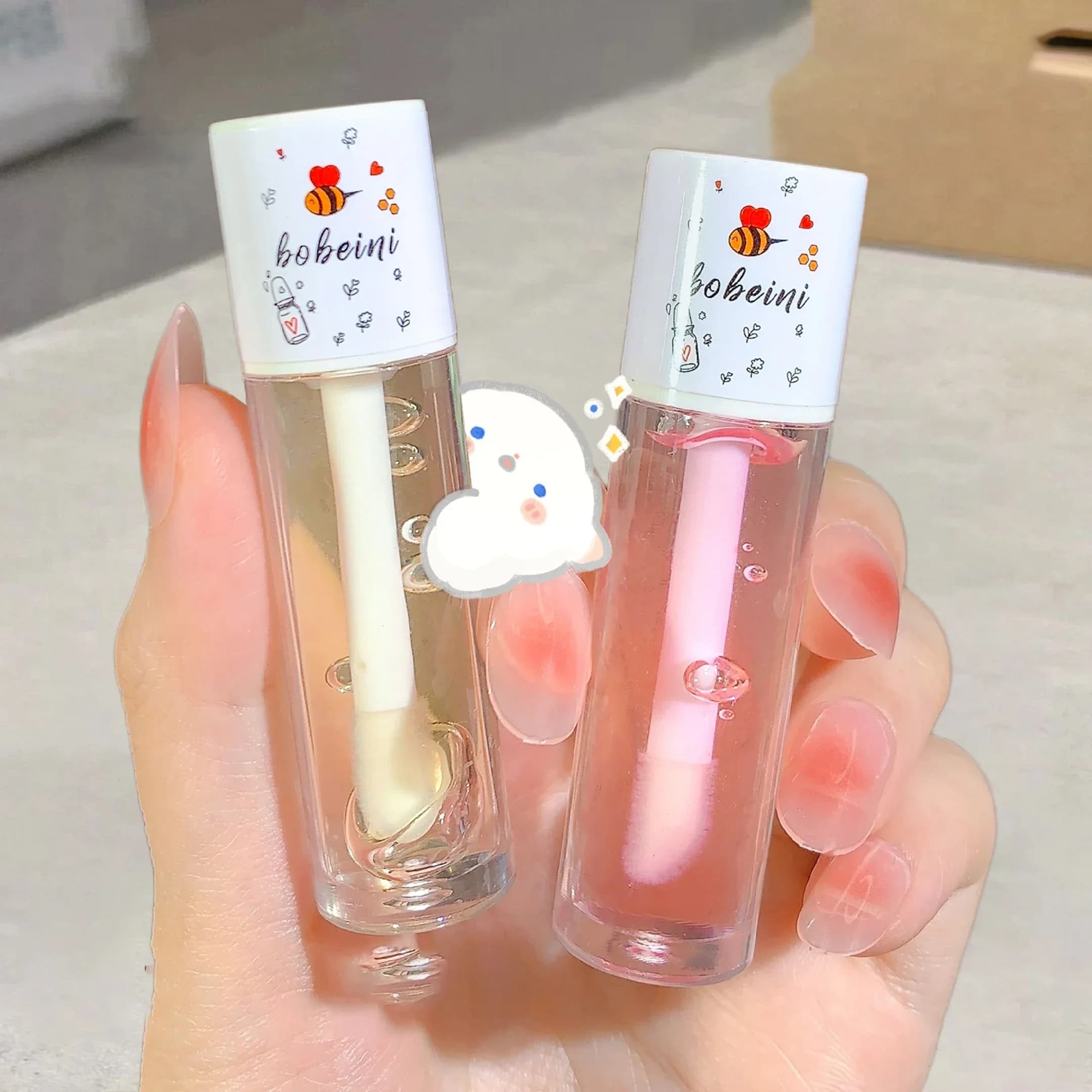 Honey Lip Oil And Fishing Gloss Moisturizing Non Sticky Moisturizing Lip Balm Transparent Long Life