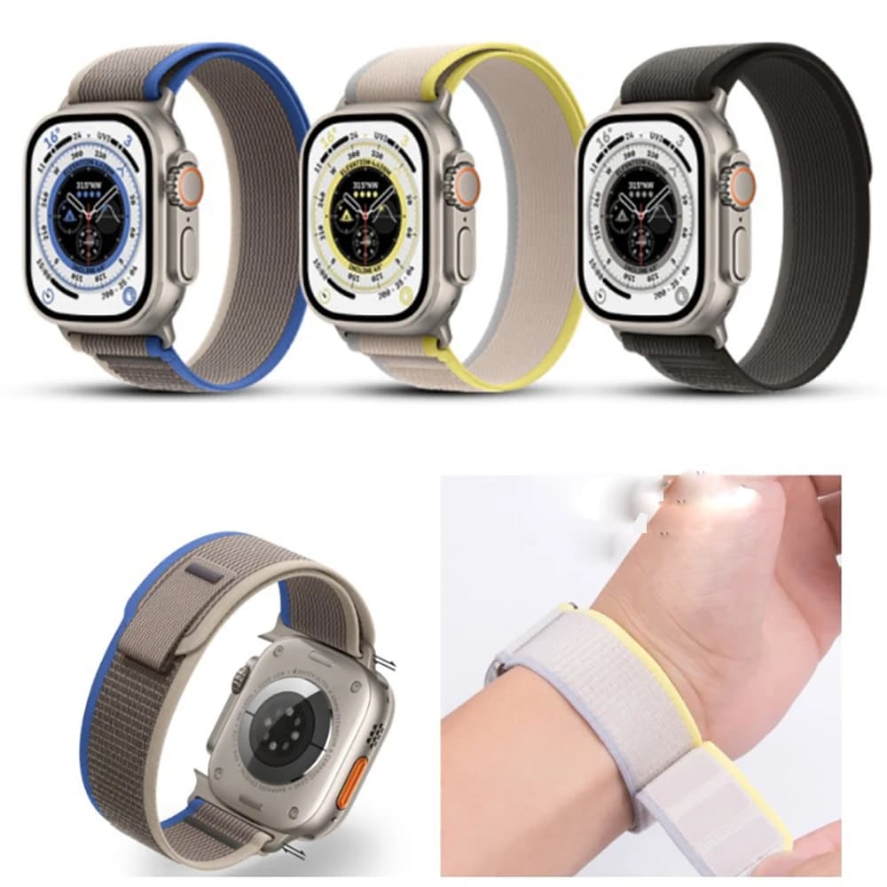 Cinturino ad anello alpino per cinturino Apple Watch Ultra 2 49mm 46mm 44mm 40mm 45mm 41mm 42mm 38mm Bracciale in nylon iWatch 10 9 8 7 6 SE Band