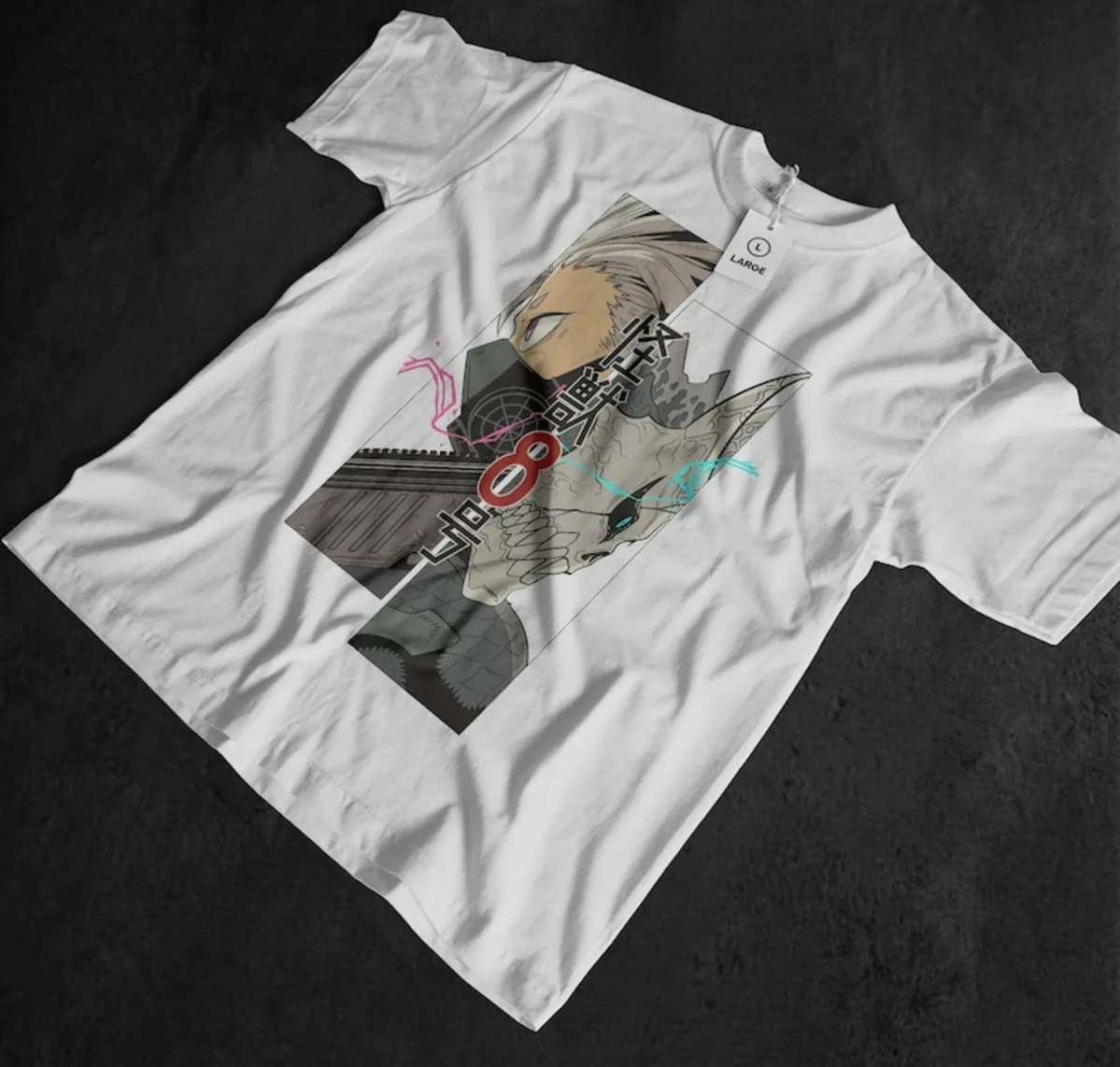 Abbigliamento Anime Unisex, T-Shirt con Grafica di Avventura e Mostri, Cultura Pop Manga, Regalo per Coppie, Streetwear Estetico