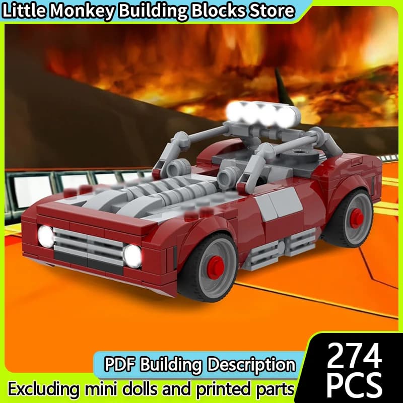 Popular Game Model MOC Building Bricks Heavy-Duty Impact Vehicle Modular Technology Children Holiday Gifts Assemble Toys Suit