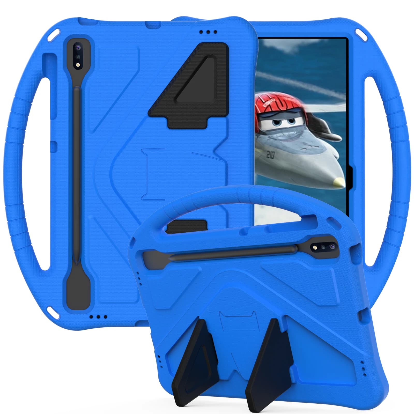 Custodia Fonda per bambini per Samsung Galaxy Tab S10 Lite S9 FE S8 S7 10.9 "11.0" S10 S9 FE S8 S7 Plus 12.4 "EVA Stand Cover Supporto per le mani