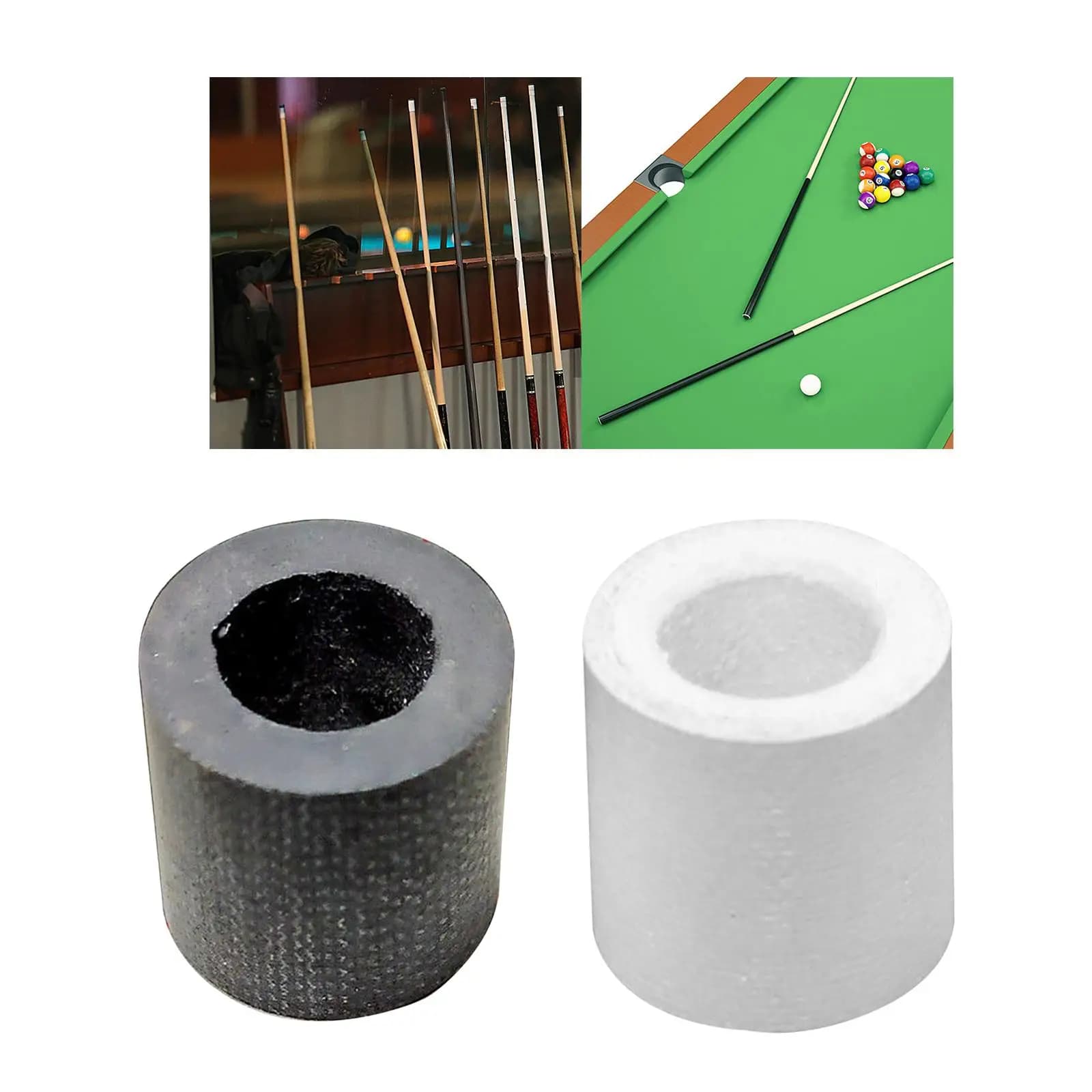 Accessori di riparazione per stecca da biliardo 1PC in fibra di carbonio 13Mmx13mm